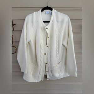 Bobbie Brooks Cream Cardigan Sweater